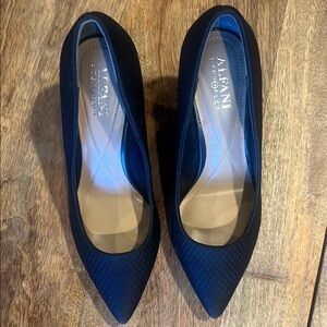 Alfani Black Heels Elegant Suede Design